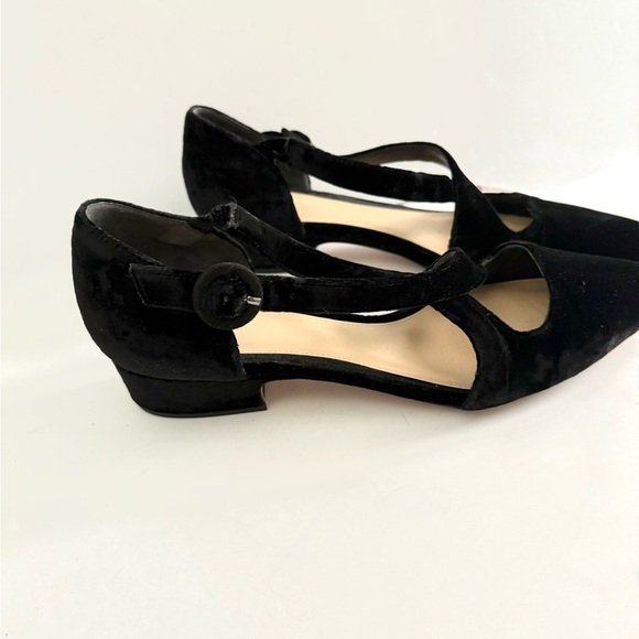 Alexandre Birman Florence Velvet Pump Strappy Kitten Heel Preppy Classic Size 37 - Picture 4 of 8